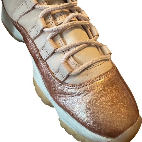 Air Jordan 11 Retro Low Rose Gold Women's Size 9 Sneakers - Picture 6 of 15